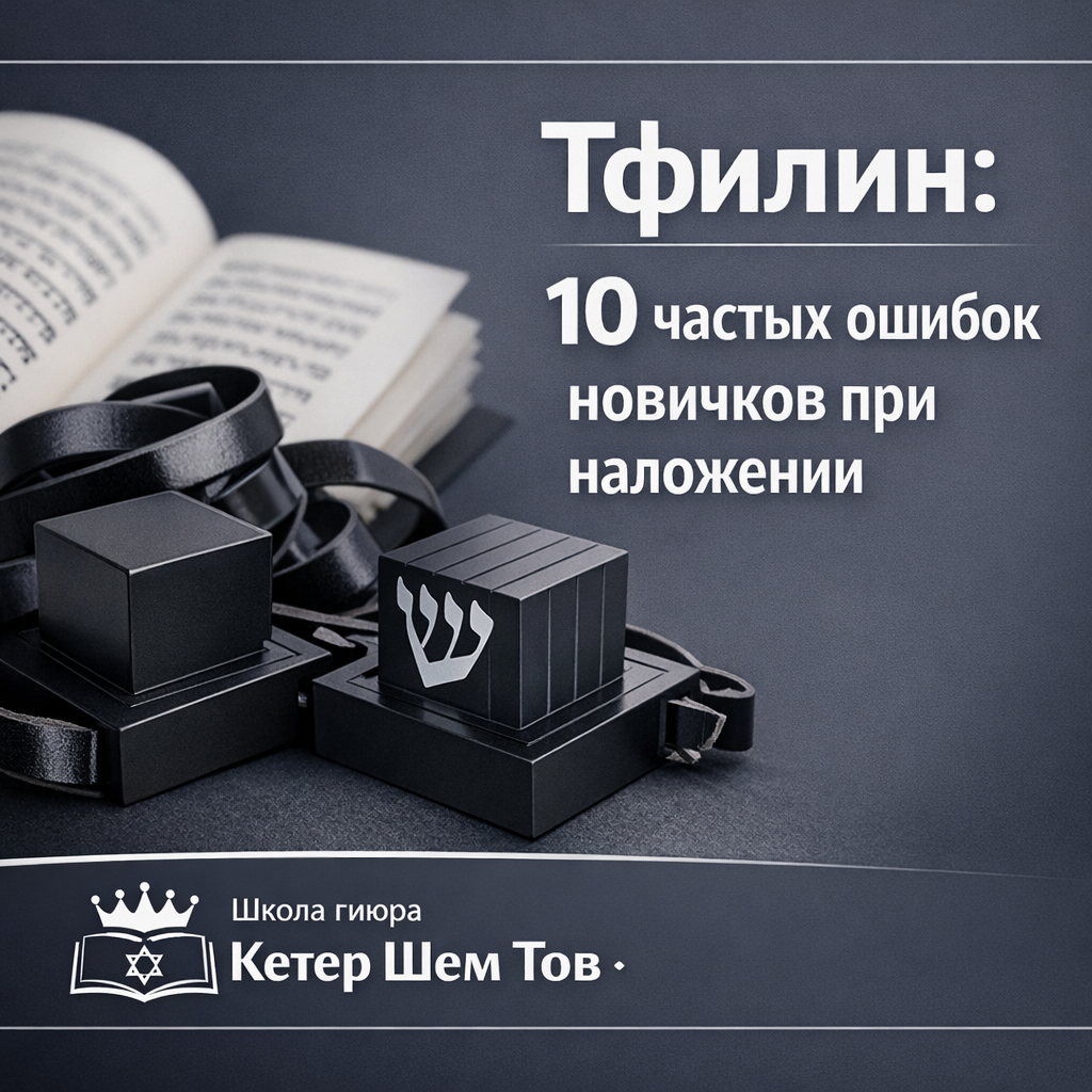 Тфилин: 10 частых ошибок при возложении